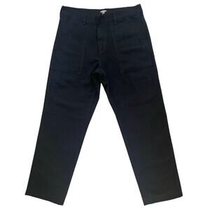 Carhartt WIP Fatigue Pant Mens 32x32 Workwear Utility Cotton Canvas Black